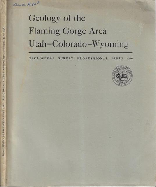 Geology of the Flaming Gorge Area Utah-Colorado-Wyoming - copertina