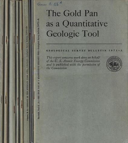 Geological Survey Bulletin 1071 A, B, C, D, E, F, G, H, I - copertina