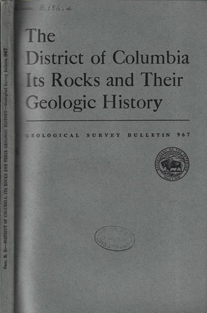 The district of Columbia its rocks and their geologic history - copertina