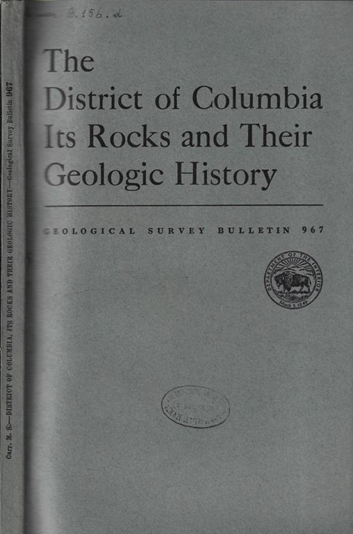 The district of Columbia its rocks and their geologic history - copertina
