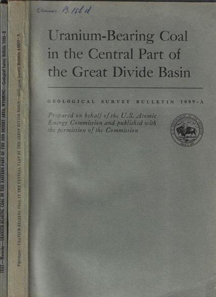 Geological Survey Bulletin 1099 A, B - copertina