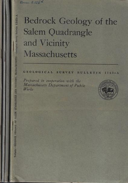 Geological Survey Bulletin 1163 A, B, C, D - copertina
