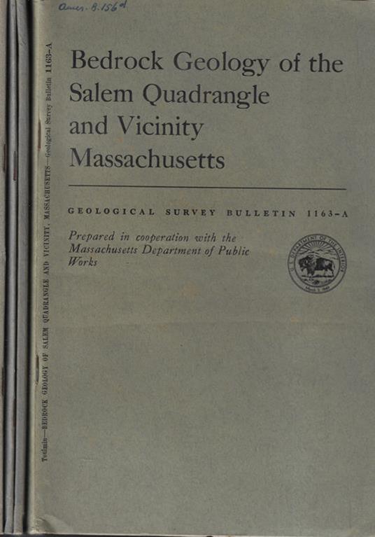 Geological Survey Bulletin 1163 A, B, C, D - copertina