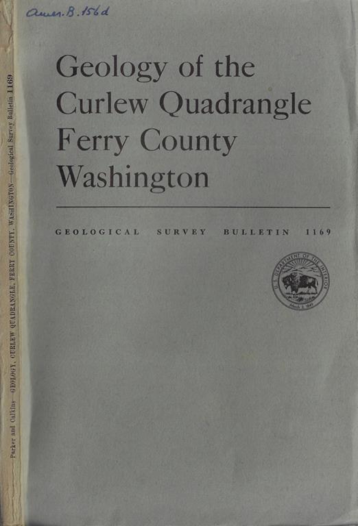 Geology of the curlew quadrangle Ferry County Washington - copertina