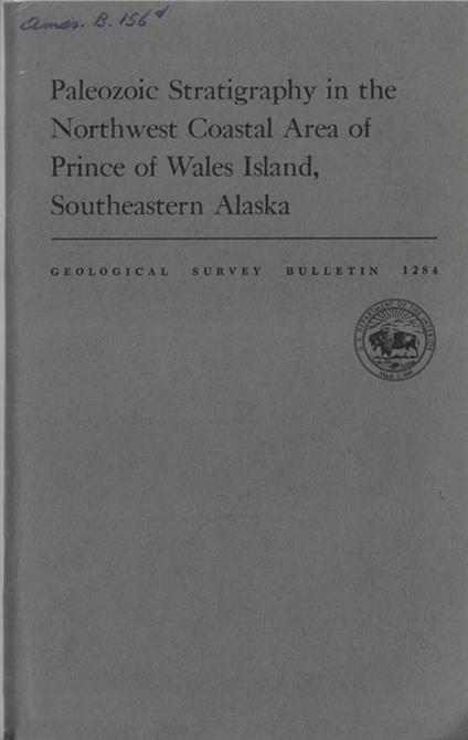 Paleozoic stratigraphy in the northwest coastal area of Prince of Wales Island, Southeastern Alaska - copertina