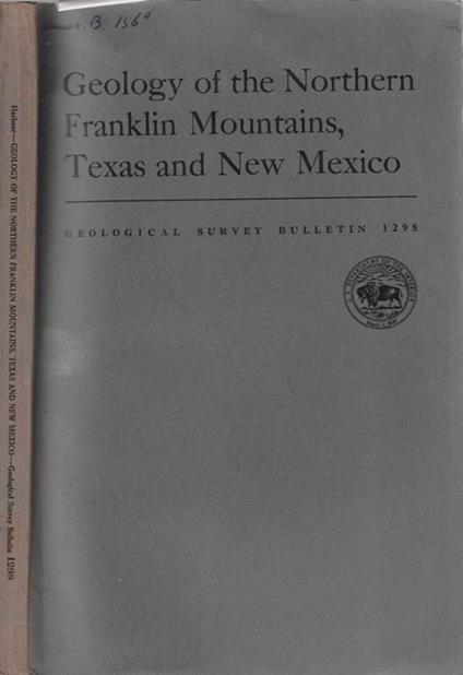 Geology of the Northern Franklin Mountains, Texas and New Mexico - copertina