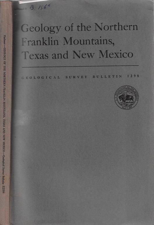 Geology of the Northern Franklin Mountains, Texas and New Mexico - copertina