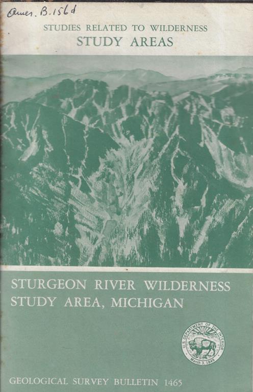 Mineral resources of the Sturgeon River Wilderness Study Area, Houghton and Baraga Counties, Michigan - copertina