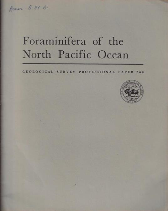 Foraminifera of the North Pacific Ocean - copertina