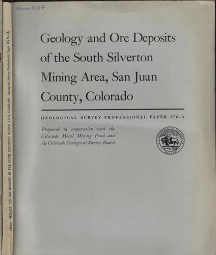 Geological Survey Professional Paper 378 A-B - copertina