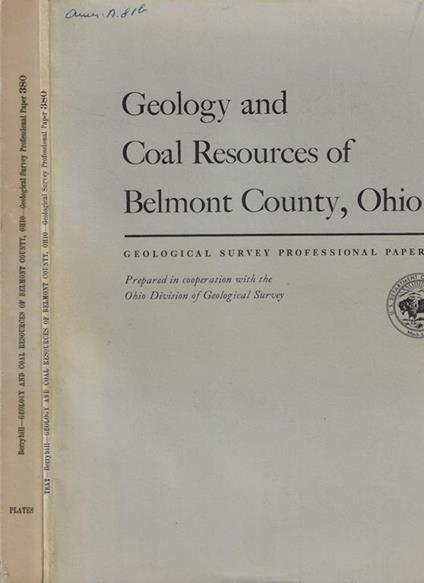 Geology and Coal Resources of Belmont County, Ohio - copertina
