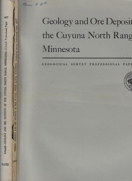 Geology and Ore Deposits of the Cuyuna North Range Minnesota - copertina