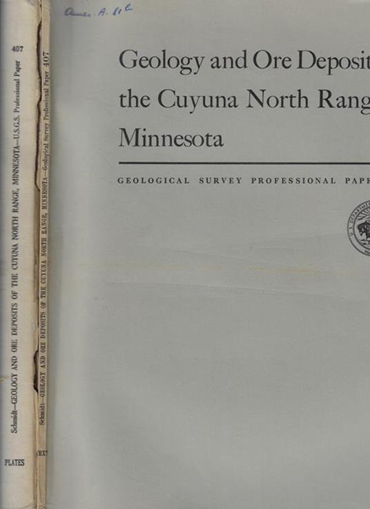Geology and Ore Deposits of the Cuyuna North Range Minnesota - copertina