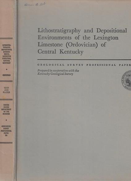 Lithostratigraphy and Depositional Environments of the Lexington Limestone (Ordovician) of Central Kentucky - copertina