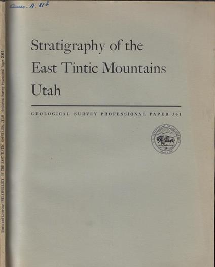Stratigraphy of the East Tintic Mountains Utah - copertina