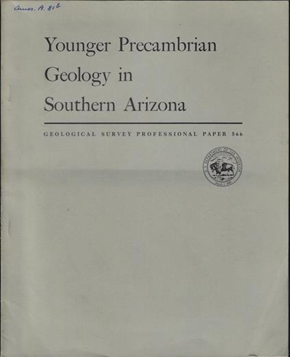 Younger Precambrian Geology in Southern Arizona - copertina