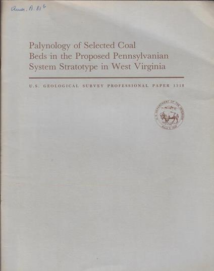 Palynology of Selected Coal Beds in the Proposed Pannsylvanian System Stratotype in West Virginia - copertina