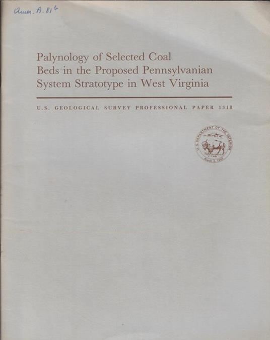 Palynology of Selected Coal Beds in the Proposed Pannsylvanian System Stratotype in West Virginia - copertina