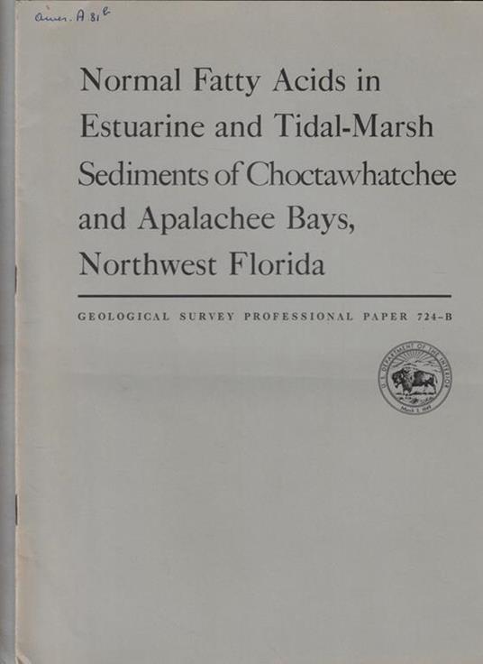 Geological Survey Professional Paper 724 B-C - copertina