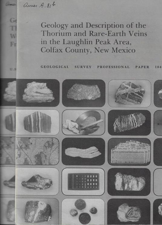 Geological Survey Professional Paper n. 1049 E-F - copertina