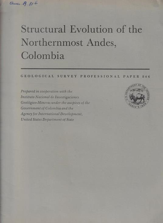 Structural Evolution of the Northernmost Andes, Colombia - copertina