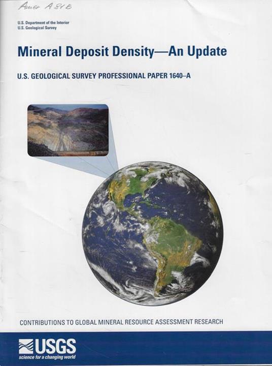 Mineral Deposit Density- An Update n. 1640 A - copertina
