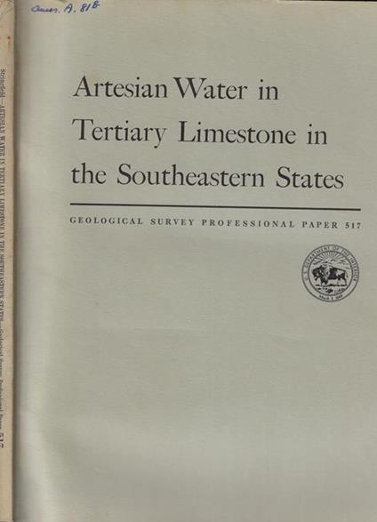 Artesian Water in Tertiary Limestone in the Southeastern States - copertina