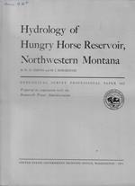 Hydrology of hungry Horse Reservoir, Northwestern Montana