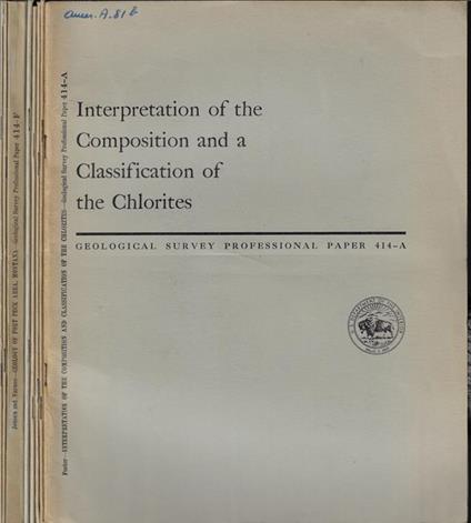 Geological Survey Professional Paper n. 414 A-B-C-D-E-F-G-H - copertina