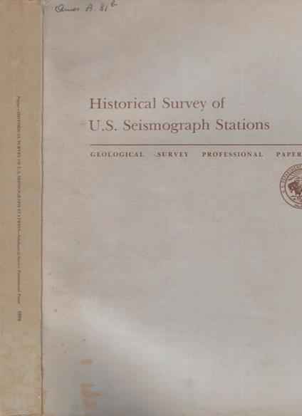 Historical Survey of U.S. Seismograph Stations - copertina