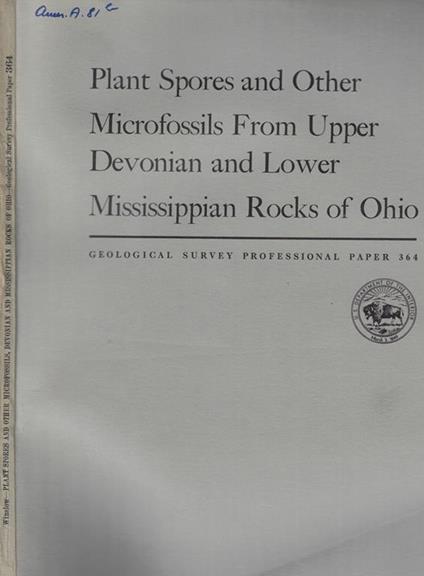 Plant Spores and Other Microfossils From Upper Devonian and Lower Mississippian Rocks of Ohio - copertina