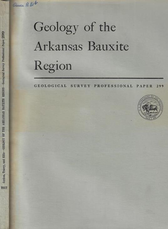 Geology of the Arkansas Bauxite Region - copertina