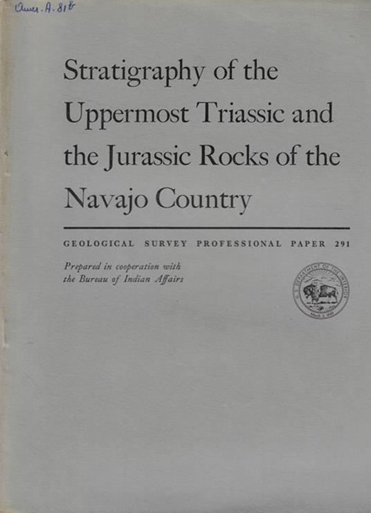 Stratigraphy of the Uppermost Triassic and the Jurassic Rocks of the Navajo Country - copertina