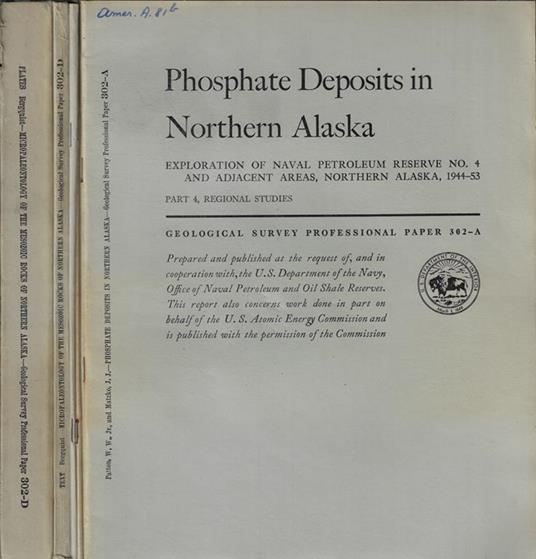 Geological Survey Professional Paper n. 302 - copertina
