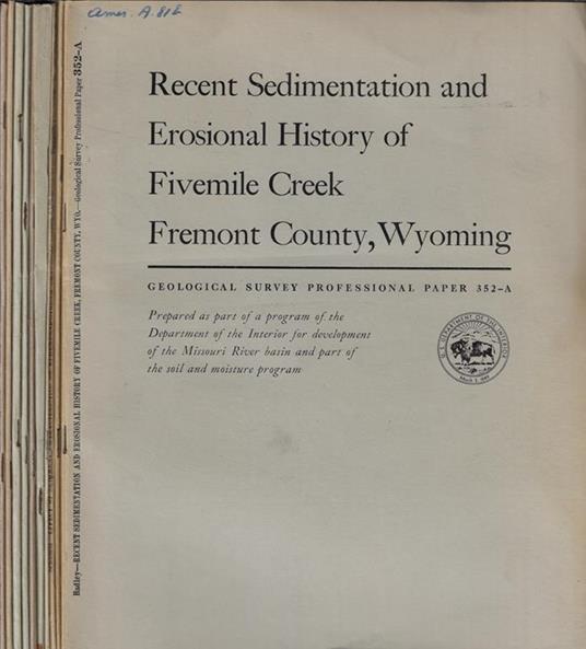 Geological Survey Professional Paper n. 352 - copertina