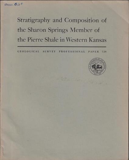 Stratigraphy and Composition of the Sharon Springs Member of the Pierre Shale in Western Kansas - copertina
