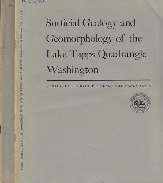 Geological Survey Professional Paper n. 388 - copertina