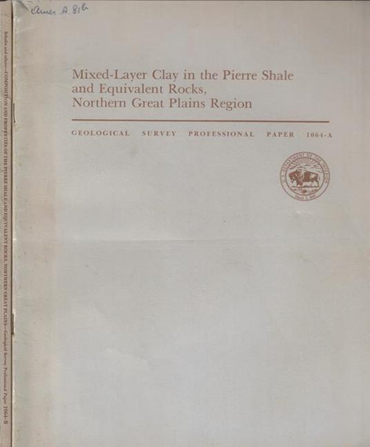 Geological Survey Professional Paper n. 1064 - copertina