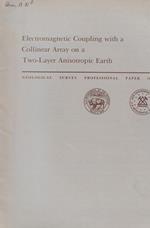 Electromagnetic Coupling with a Collinear Array on a Two-Layer Anisotropic Earth