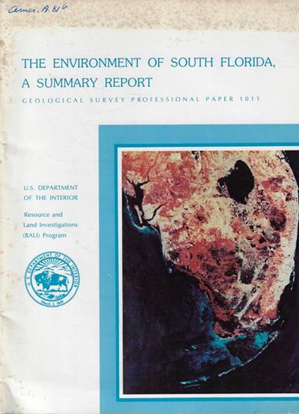 The Environment of South Florida. A Summary Report - copertina