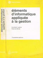 Elements d'informatique appliquee à la gestion