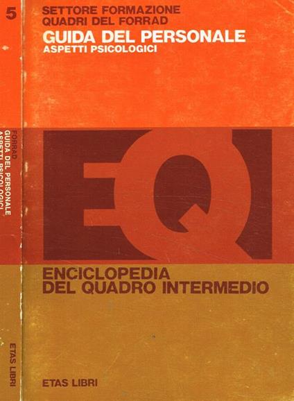 Guida del personale. Aspetti psicologici - copertina