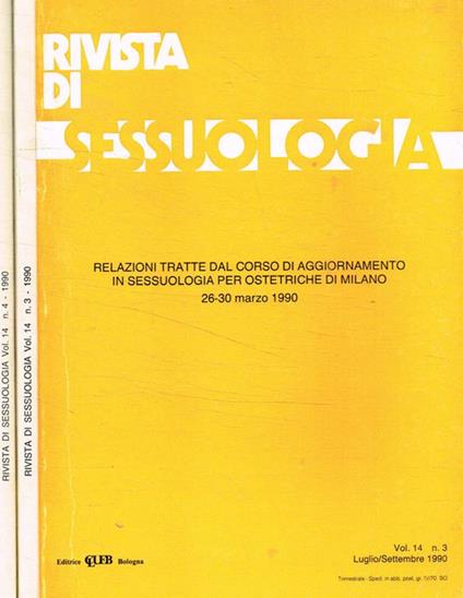 Rivista di sessuologia. Vol.14, n.3, 4, anno 1990 - copertina