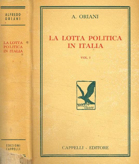 La lotta politica in italia vol.I - Alfredo Oriani - copertina