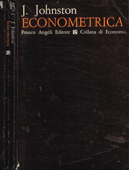 Econometrica - J. Johnston - copertina