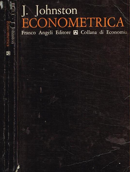 Econometrica - J. Johnston - copertina