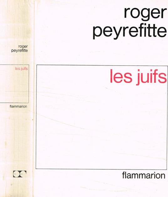 Les juifs - Roger Peyrefitte - copertina