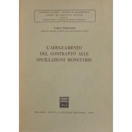 L' adeguamento del contratto alle oscillazioni monetarie - Paolo Tartaglia - copertina