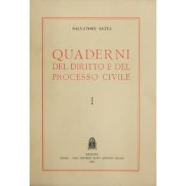 Quaderni del diritto e del processo civile. Vol. I - copertina