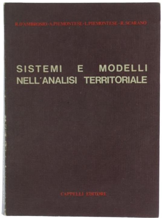 SISTEMI E MODELLI NELL'ANALISI TERRITORIALE - copertina